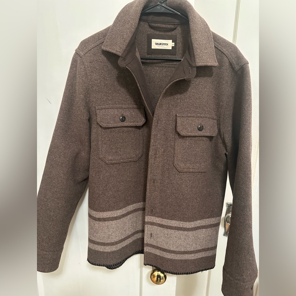Taylor Stitch Brown Wool Shirt Jacket - Worn Once (Size 38)